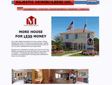 Tablet Screenshot of majestichomebuilders.com
